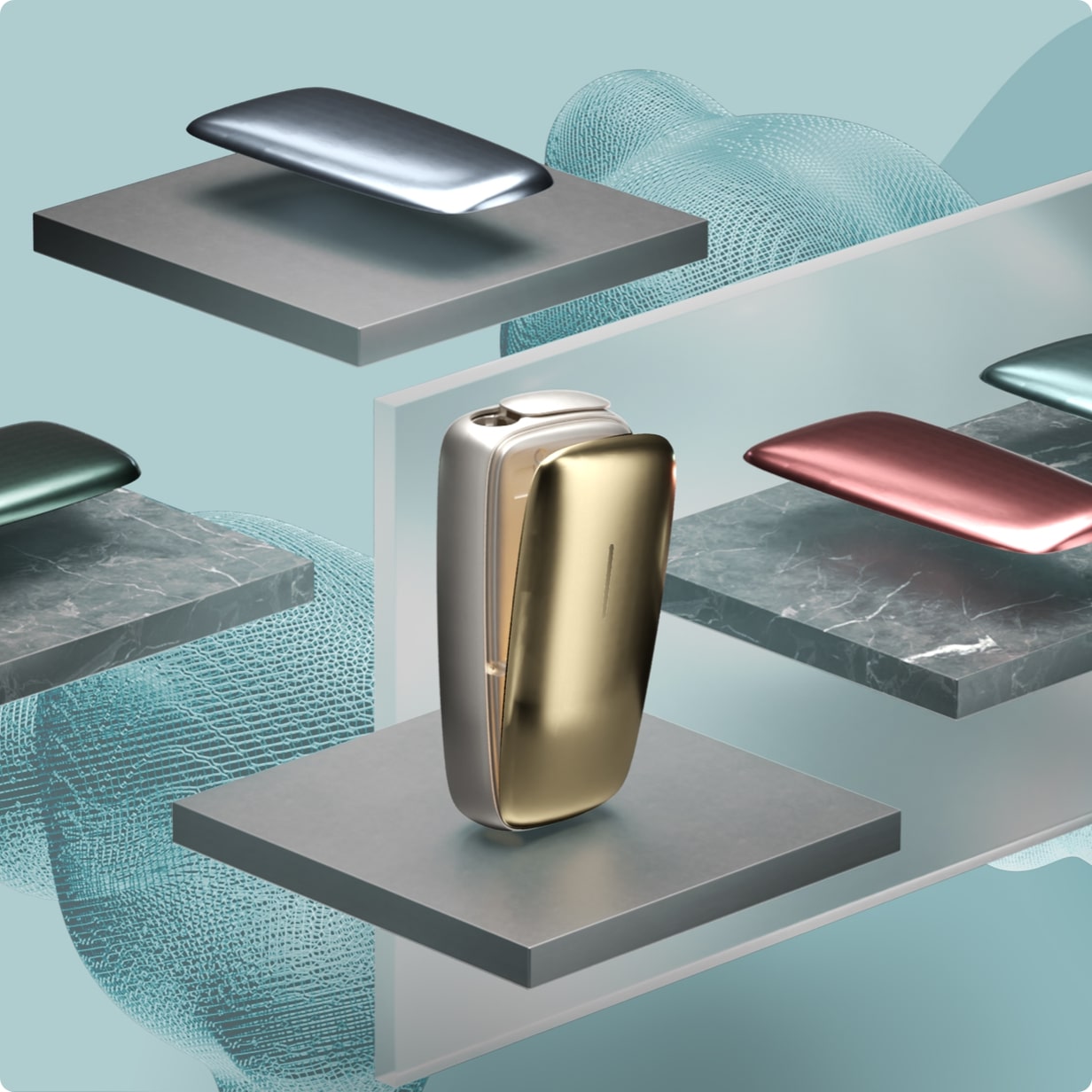 Düzgün Ploom X Advanced ön panelini seçmək - Gold rəngi