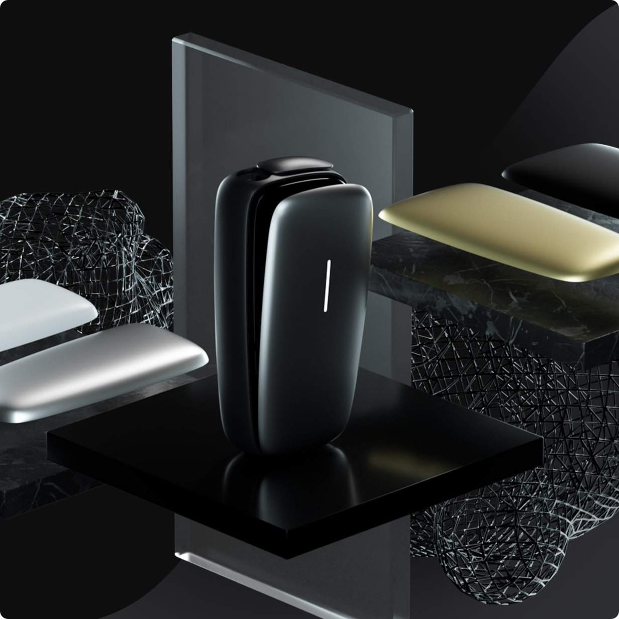 Düzgün Ploom X Advanced ön panelini seçmək - Black rəngi